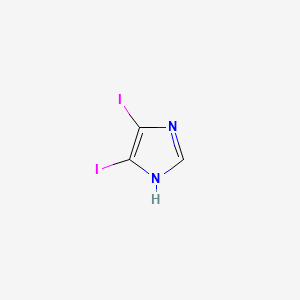 4,5-Diiodo-1H-imidazole chemical structure (CAS 15813-09-9)