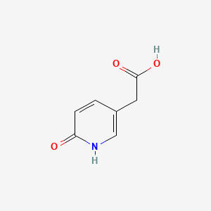 2-(6-Hydroxypyridin-3-yl)acetic acid chemical structure (CAS 158155-12-5)