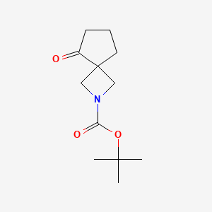 tert-Butyl 5-oxo-2-azaspiro[3.4]octane-2-carboxylate chemical structure (CAS 1581683-57-9)