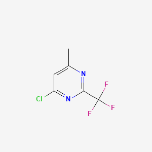 4-Chloro-6-methyl-2-trifluoromethylpyrimidine chemical structure (CAS 1582-25-8)