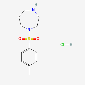 1-Tosyl-1,4-diazepane hydrochloride chemical structure (CAS 1582149-10-7)