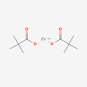 Zinc(II) pivalate chemical structure (CAS 15827-10-8)