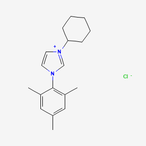1-Cyclohexyl-3-mesityl-1H-imidazol-3-ium chloride chemical structure (CAS 1583244-03-4)