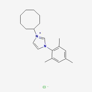 1-Cyclooctyl-3-mesityl-1H-imidazol-3-ium chloride chemical structure (CAS 1583244-05-6)