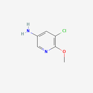 5-Chloro-6-methoxypyridin-3-amine chemical structure (CAS 158387-20-3)