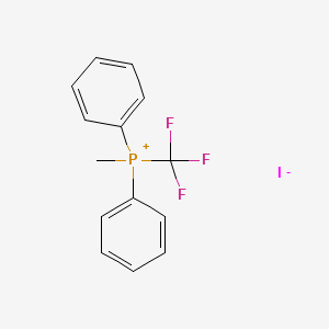 Methyldiphenyl(trifluoromethyl)phosphonium iodide chemical structure (CAS 1584-60-7)