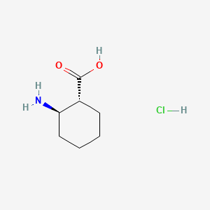 (1R,2R)-2-Aminocyclohexanecarboxylic acid hydrochloride chemical structure (CAS 158414-46-1)