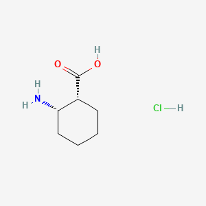 (1R,2S)-2-Aminocyclohexanecarboxylic acid hydrochloride chemical structure (CAS 158414-48-3)