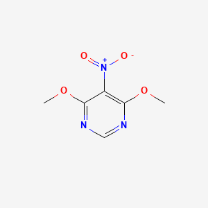 4,6-Dimethoxy-5-nitropyrimidine chemical structure (CAS 15846-14-7)