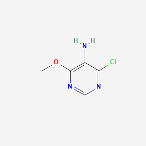 4-Chloro-6-methoxypyrimidin-5-amine chemical structure (CAS 15846-19-2)