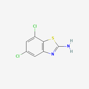 5,7-Dichlorobenzo[d]thiazol-2-amine chemical structure (CAS 158465-13-5)