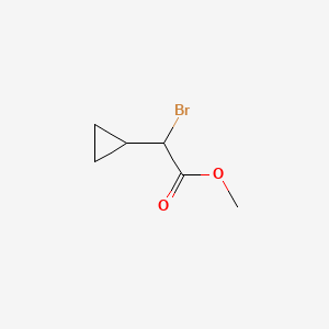 Methyl 2-bromo-2-cyclopropylacetate chemical structure (CAS 1584657-99-7)