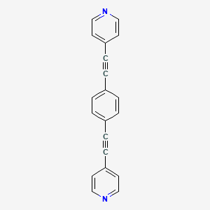 1,4-Bis(pyridin-4-ylethynyl)benzene chemical structure (CAS 158525-01-0)