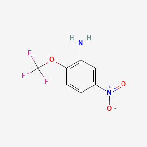 5-Nitro-2-(trifluoromethoxy)aniline chemical structure (CAS 158579-82-9)