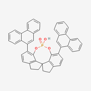 (11aS)-10,11,12,13-Tetrahydro-5-hydroxy-3,7-di-9-phenanthrenyl-5-oxide-diindeno[7,1-de:1',7'-fg][1,3,2]dioxaphosphocin chemical structure (CAS 1585988-92-6)