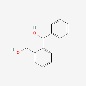 (2-(Hydroxymethyl)phenyl)(phenyl)methanol chemical structure (CAS 1586-01-2)