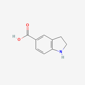 Indoline-5-carboxylic acid chemical structure (CAS 15861-30-0)