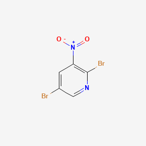 2,5-Dibromo-3-nitropyridine chemical structure (CAS 15862-37-0)