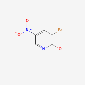3-Bromo-2-methoxy-5-nitropyridine chemical structure (CAS 15862-50-7)