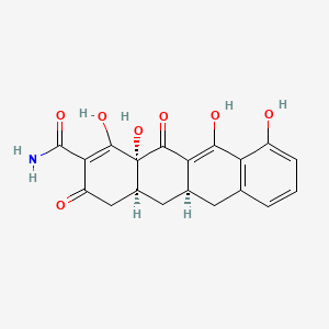 (4aS,5aR,12aS)-3,10,12,12a-Tetrahydroxy-1,11-dioxo-1,4,4a,5,5a,6,11,12a-octahydrotetracene-2-carboxamide chemical structure (CAS 15866-90-7)