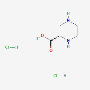 (S)-Piperazine-2-carboxylic acid dihydrochloride chemical structure (CAS 158663-69-5)