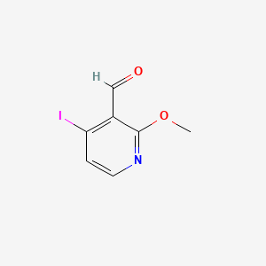 4-Iodo-2-methoxynicotinaldehyde chemical structure (CAS 158669-26-2)