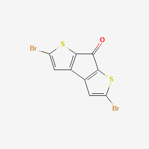 2,5-Dibromo-7H-cyclopenta[1,2-b:4,3-b']dithiophen-7-one chemical structure (CAS 1586827-98-6)
