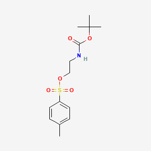 2-((tert-Butoxycarbonyl)amino)ethyl 4-methylbenzenesulfonate chemical structure (CAS 158690-56-3)