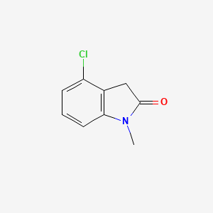 4-Chloro-1-methylindolin-2-one chemical structure (CAS 158719-40-5)