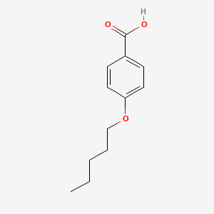 4-(Pentyloxy)benzoic acid chemical structure (CAS 15872-41-0)