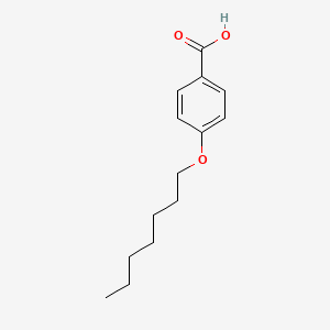 4-(Heptyloxy)benzoic acid chemical structure (CAS 15872-42-1)