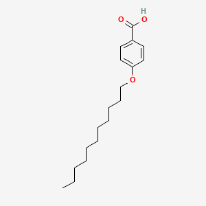 4-(Undecyloxy)benzoic acid chemical structure (CAS 15872-44-3)