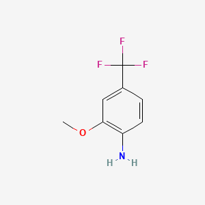 2-Methoxy-4-(trifluoromethyl)aniline chemical structure (CAS 158727-56-1)