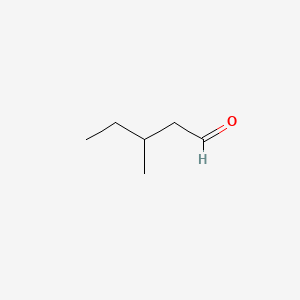 3-Methyl-1-pentanal chemical structure (CAS 15877-57-3)