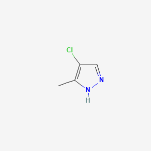 4-Chloro-3-methyl-1H-pyrazole chemical structure (CAS 15878-08-7)