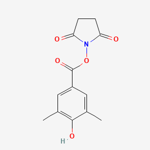 2,5-Dioxopyrrolidin-1-yl 4-hydroxy-3,5-dimethylbenzoate chemical structure (CAS 158788-56-8)