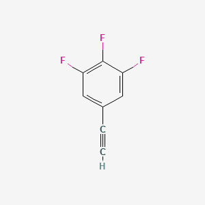 5-Ethynyl-1,2,3-trifluorobenzene chemical structure (CAS 158816-55-8)
