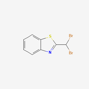 2-(Dibromomethyl)benzo[d]thiazole chemical structure (CAS 1588441-11-5)