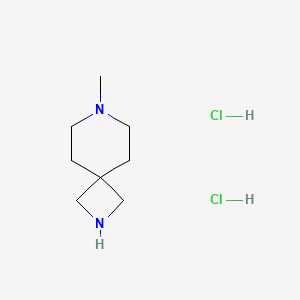7-Methyl-2,7-diazaspiro[3.5]nonane dihydrochloride chemical structure (CAS 1588441-26-2)