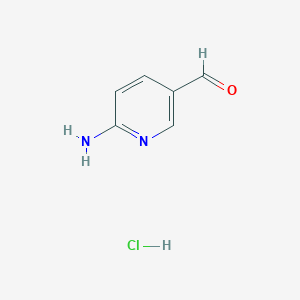 6-Aminonicotinaldehyde hydrochloride chemical structure (CAS 1588441-31-9)