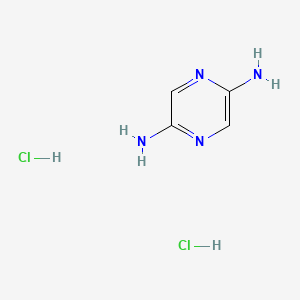 Pyrazine-2,5-diamine dihydrochloride chemical structure (CAS 1588441-32-0)
