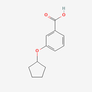 3-(Cyclopentyloxy)benzoic acid chemical structure (CAS 158860-99-2)