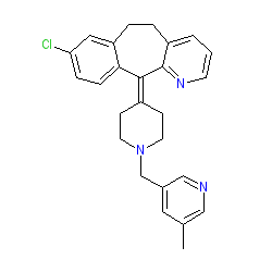 8-Chloro-11-(1-((5-methylpyridin-3-yl)methyl)piperidin-4-ylidene)-6,11-dihydro-5H-benzo[5,6]cyclohepta[1,2-b]pyridine chemical structure (CAS 158876-82-5)