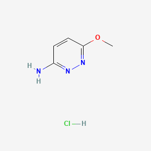 6-Methoxypyridazin-3-amine hydrochloride chemical structure (CAS 1589503-98-9)