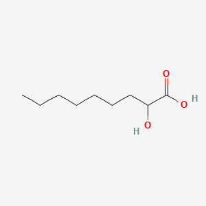 2-Hydroxynonanoic acid chemical structure (CAS 15896-36-3)