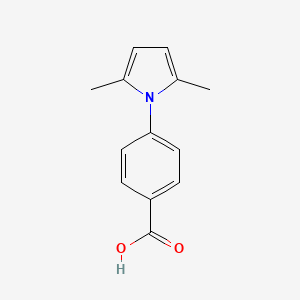 4-(2,5-Dimethyl-1H-pyrrol-1-yl)benzoic acid chemical structure (CAS 15898-26-7)