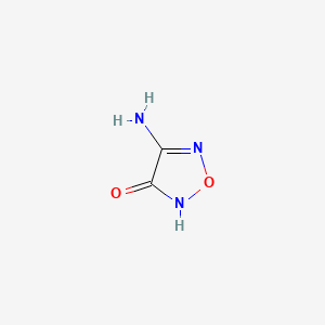 4-Amino-1,2,5-oxadiazol-3(2H)-one chemical structure (CAS 159013-90-8)