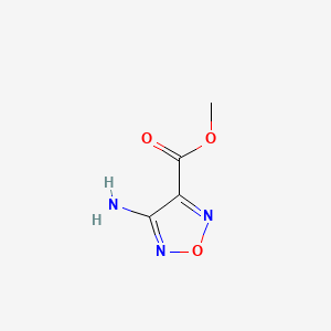 Methyl 4-amino-1,2,5-oxadiazole-3-carboxylate chemical structure (CAS 159013-94-2)