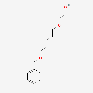2-((5-(Benzyloxy)pentyl)oxy)ethanol chemical structure (CAS 159028-70-3)
