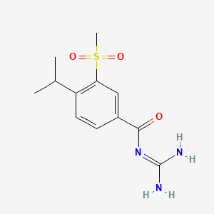 N-(Diaminomethylene)-4-isopropyl-3-(methylsulfonyl)benzamide chemical structure (CAS 159138-80-4)